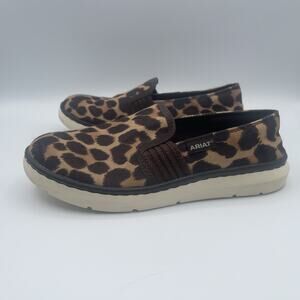 ARIAT RYDER WOMENS CHEETAH PRINT SLIP ON 6.5B